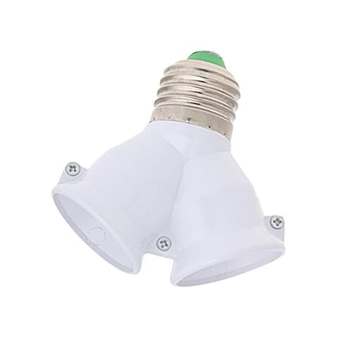 UOTA E27 to Double E27 Base Socket Extender Adapter Converter LED Light Lamp Bulb Cover