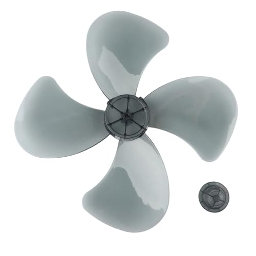 Aspas de repuesto de plástico PP de 14 pulgadas, 4 aspas, compatibles con ventiladores de pie, montados en la pared y de mesa, fácil de instalar y funcionamiento silencioso, color negro