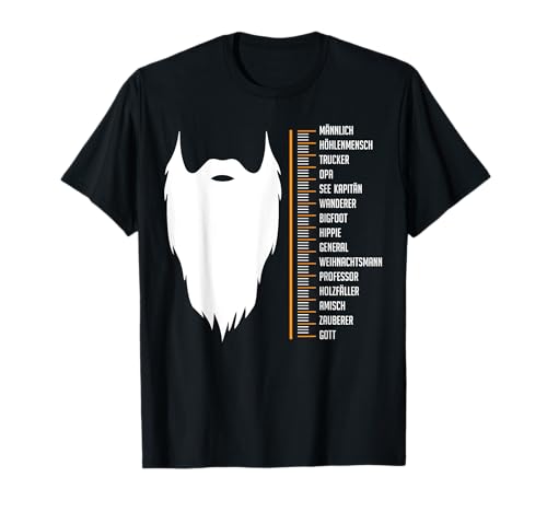 Bart Maßtabelle Shirt, Bartlänge, Bärte & Vatertags T-Shirt Bart Maßtabelle Shirt, Bartlänge, Bärte & Vatertags T-Shirt