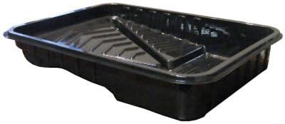 50087 9 in. Disposable Plastic Paint Tray, Black
