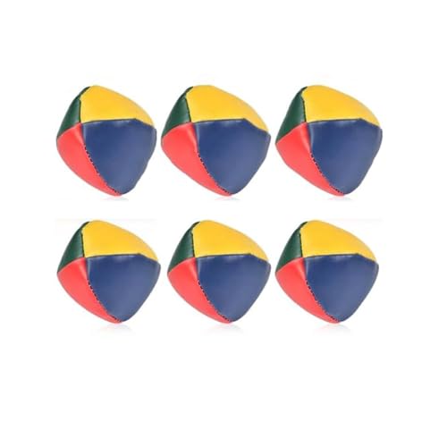 YANGWEN - YANGWEN 6 Balles de Jonglage Multicolores, pour Débutants et Professionnels,Ensemble de Balles de Cirque Souples - Idéal pour Enfants, Clowns et Arts du Spectacle,Jouet d'Adresse et d'Équilibre