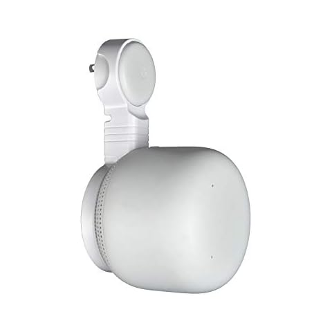 STANSTAR Sturdy Outlet Wall Mount for Google Nest Point, Space Saving Holder, Easy Moved, Cord Management for Google Nest Router-Point Without Messy Wires and Screws(1Pack) Cover