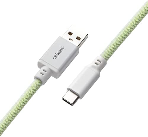CableMod Pro Coiled Keyboard Cable (Lime Sorbet, USB A to USB Type C, 150cm) - 2