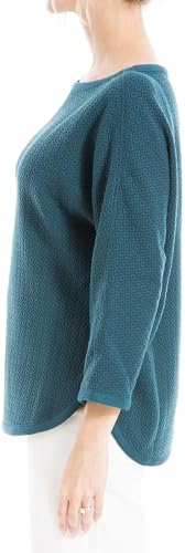 Max Studio Women's Max Studio Women's Long Sleeve Waffle Shirttale Top