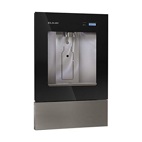 Elkay LBWD00C Liv Recessed Bottle Filling Station with Hands Free Operation and Filter - Midnight