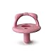 Itzy Ritzy Silicone Pacifiers for Ages 6-18 Months - Itzy Soother Pacifiers Feature Collapsible Handle & Two Air Holes for Added Safety; Set of 2 in Light & Dark Pink