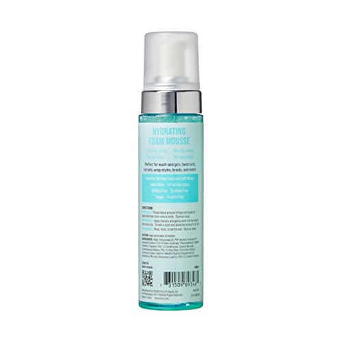 Kiss Colors & Care Foaming Mousse - Define Curls & Hold Styles, Scalp Soothing, Promotes Hair Growth, Moisture Boosting - Jamaican Black Castor Oil, Peppermint Oil & Biotin - No Sulfates Or Parabens #TOP2