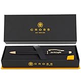 Personalized Cross Pen | Engraved Cross Classic Century Black Ballpoint Pen with Gold Trim 2502. Custom Engraved By Dayspring Pens!
