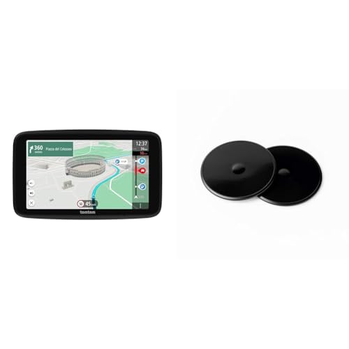 TomTom Navigationsgerät GO Superior & Klebe-Befestigungsplatten fürs Armaturenbrett für alle TomTom Modelle