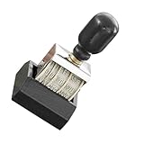 Yardwe Verstellbarer Datumsstempel aus Eisen mit Schwarzer Farbe Multifunktionaler Selbstgemacht Rollenknopf für Scrapbooking und Grußkartendekoration