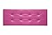 Cabecero de Cama tapizado en Polipiel y con Botones de Cristal. Altura 55cm. Color Rosa. para Cama de 120 (Medidas 130x55x8) Pro Elite.