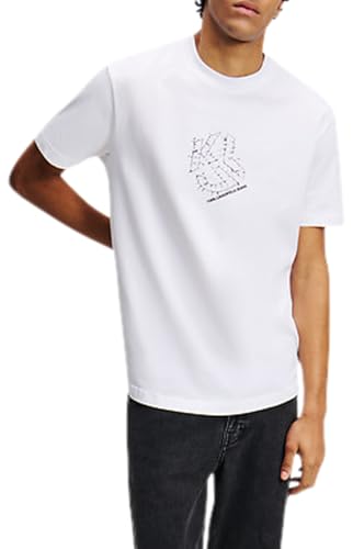Karl Lagerfeld Jeans t-shirt shibori à bas arrondi pour un tombé fluide