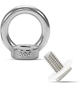 Occhio Filettato Bulloni Ad Occhiello M3 In Acciaio Inox - 4 Set Con Dadi E Rondelle, Per Sollevamento Mille Vite Ancora - Foto 7