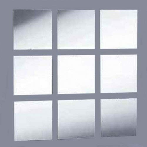 Acrylic Mirror Tiles pack of 10 . 4cm x 4cm Amazon.co.uk Home