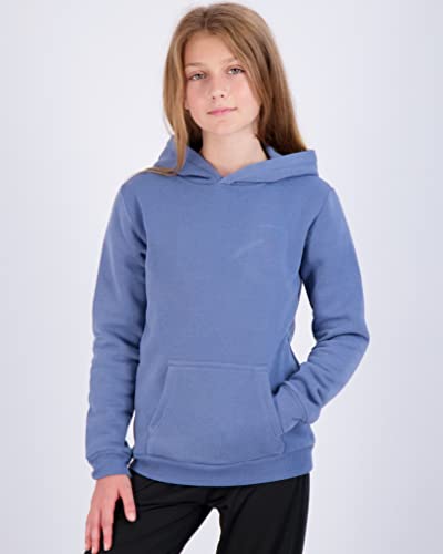3 Pack: Girls Fleece Pullover Hoodie Long Sleeve Sweatshirt Cute Soft Teen Fashion Sweater Uniform Youth Active Athletic Gym Tops Clothes Kids Plain Black Blue Hoody Hooded Warm - Set 7 , M (10-12) #TOP1