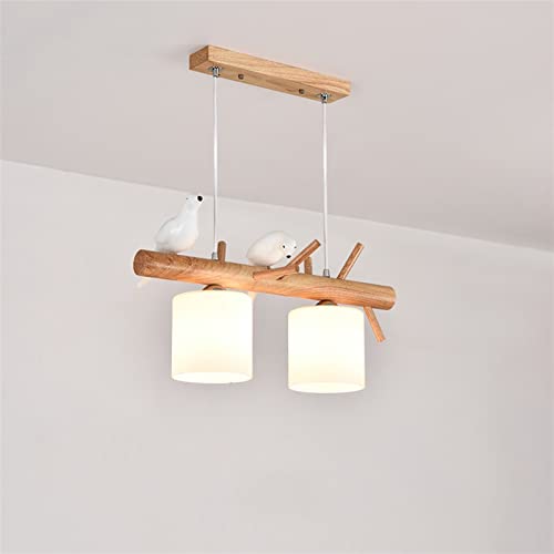 Lampe suspendue bois au design moderne épuré