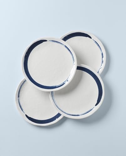 Image of Lenox 895237 Blue Bay Melamine Dinner Plates, Set of 4, Lightweight Melamine Material