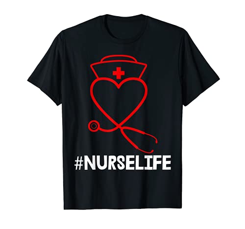 Nurse Life Tee Shirts Linda enfermera Doctor Tees Estudiante de Enfermería Camiseta
