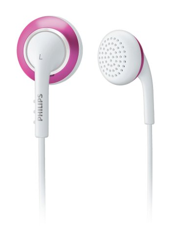 Philips SHE2648/27 - Auriculares de botón, Blanco/Rosa