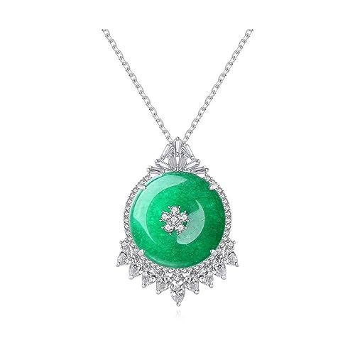 Collier pendentif pierre verte chic pour sublimer votre robe de mariée ou soirée