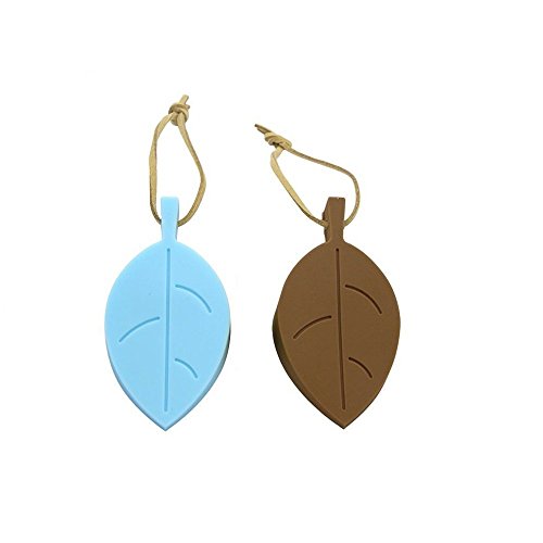 SYGA 4 Pcs Silicone Leaf Shape Home Office Door Stop Stoppers Block Wedge Doorstops (Random Color)