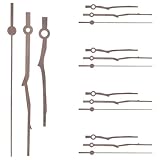 Alipis Holz Uhrzeiger 5 Stück für 12 Zoll Wanduhren mit Kupferhülse Einfache Montage für Reparatur und Selbstgemacht Uhrenprojekte