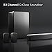 TCL 5.1ch Sound Bar with Wireless Subwoofer (Q6510, 2023 - Model), Dolby Audio, DTS Virtual:X, 430W, Built-in Center Channel Speaker, 2 Rear Surround Sound Speakers, Wall Mount / HDMI cable included