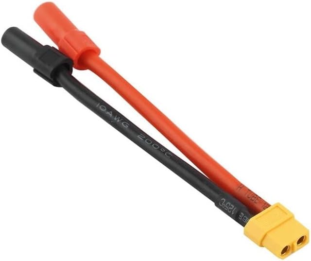 XT60 Female to AS150 XT150 Male Adapter Battery Conversion Cable for S1000 S900 S1000+ XT90 Turnigy Zenmuse - (Color: White, CN)