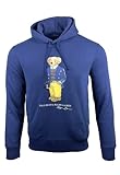 Dieses Kapuzen-Sweatshirt aus Baumwollmischung verfügt über eine Polobär-Grafik auf der Brust.