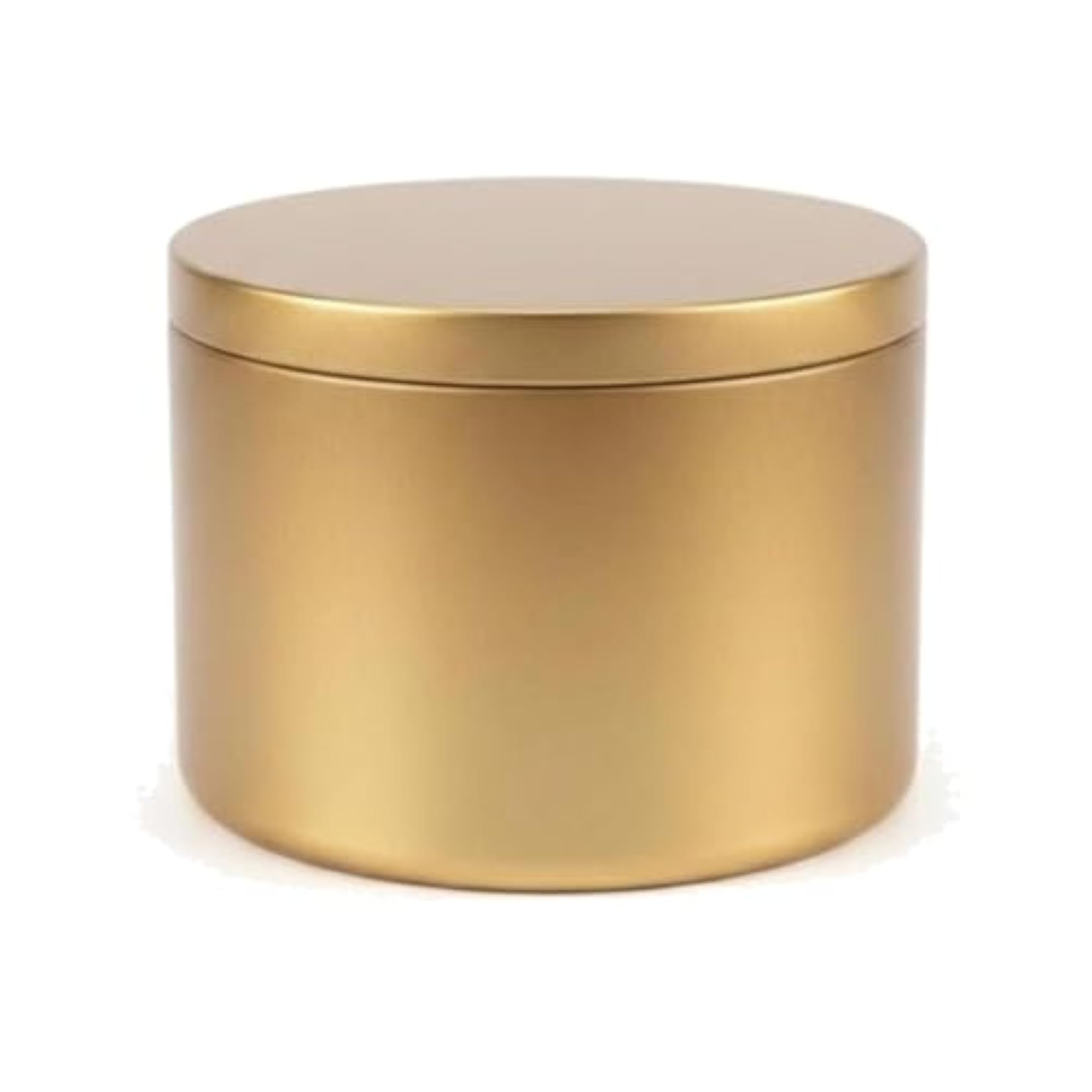 Single Golden Candle Tin with Lid for Candle Making, 200ml