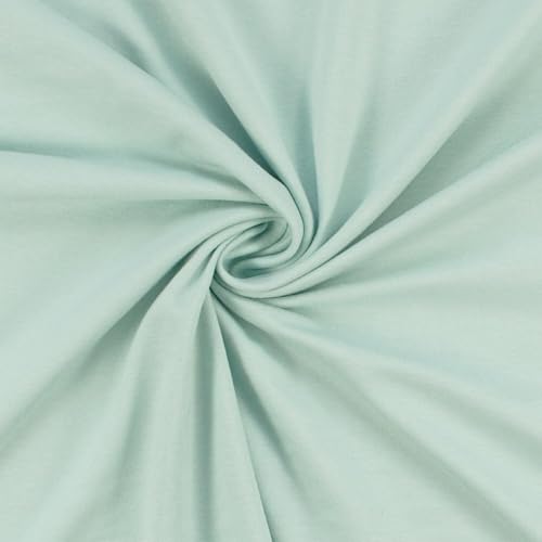 Viskose-Jersey Stoff, elastisch, uni mint (Länge am Stück: ab 50cm / Breite: 150cm)