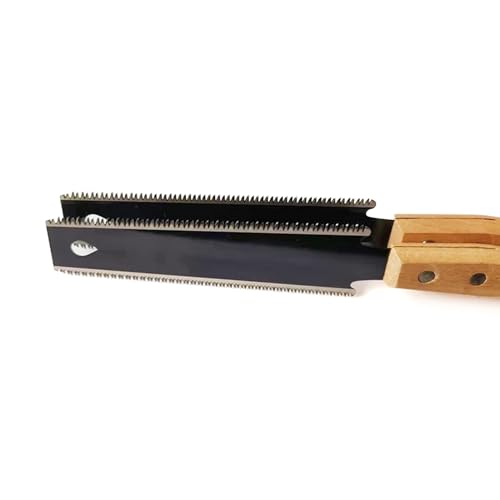 ROYALEAD Small Japanese Hand Saw for Fine Wood Cutting Double Edge Flush Cut Saw, Non-Slip Wooden Handle - Image 5