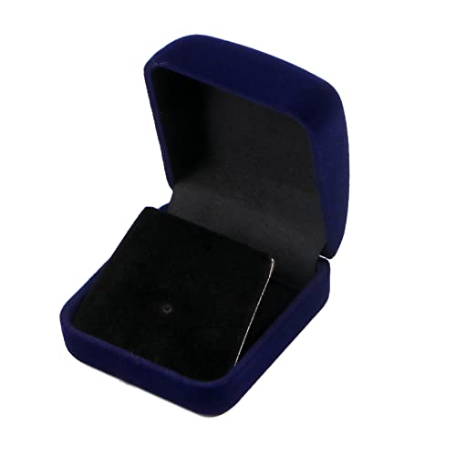 APLudoo Caja de terciopelo para medallones, medallones, medallas, cajas de regalo de 5 x 5 x 3,1 cm, con tapas y cajas de joyería de algodón para aretes y collares