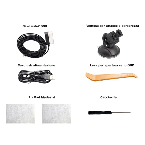 Simoni Racing HUD6 – Digitales Head-Up-Display OBDII und GPS, Multifunktionsdisplay für Autos, 7 Schnittstellen, Geschwindigkeit, Höhe, Distanz, Armaturenbrett- und Windschutzscheibenhalterung