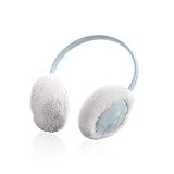 Aurya Kids Classic Ear Warmers/Earmuffs-Winter Faux Fur Warm Ear Muffs for Boys and Girls (Light Blu