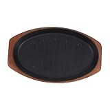 VINTORKY 1 Juego De Plancha De Fundido Plato Para Freír Sartén Para Cocinar Plato De Pescado A La Parrilla Plato Para Parrilla De Carne Sartén Antiadherente Plato Para Carne