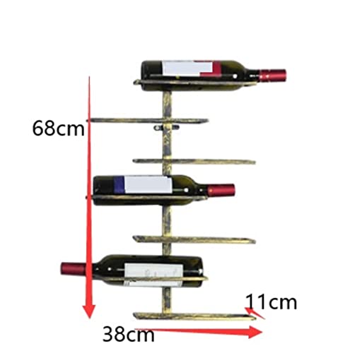 Soporte para botellas estilo industrial de hierro forjado miniatura 2