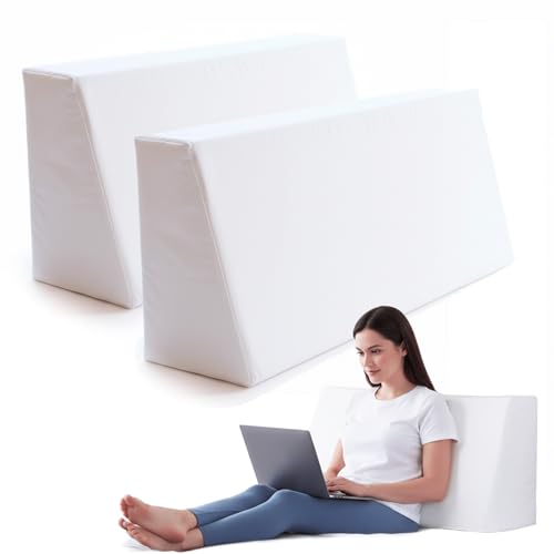 IYTFNSDLE Daybed Bolster Wedge Pillow-Set of 2,30D Foam Wedge Bolster Pillow for Daybed,Day Bed 36' Long Cushions Inserts