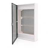Intratec Multimediaverteiler IP40 63A Multimedia-Verteilerschrank Aufputz 501x310x96 mm Netzwerkverteiler IT-Verteiler Kommunikationsverteiler Smart Home Verteiler IEC 62208