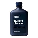 Grooming Lounge The Best Shampoo - Scalp Clarifying, Frizz Control Hair Wash for Men - Promotes Hair Length and Strength - Clean, Stimulating Peppermint Fragrance with Rosemary for Regrowth - 11.6 oz