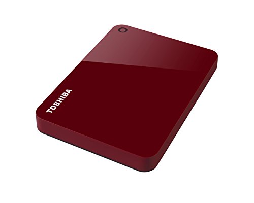 HD Externo Portátil Toshiba Canvio Advance 1TB Vermelho USB 3.0 - HDTC910XR3AA