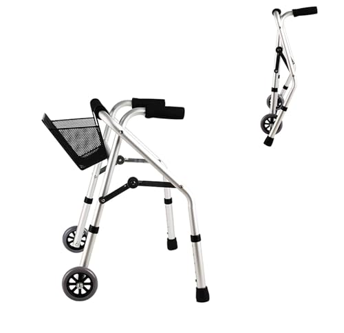 Deambulatori, bambini disabili con paralisi cerebrale, deambulatori per bambini disabili, telaio di riabilitazione per bambini, regolabile in altezza con sedile, deambulatore leggero con ruote