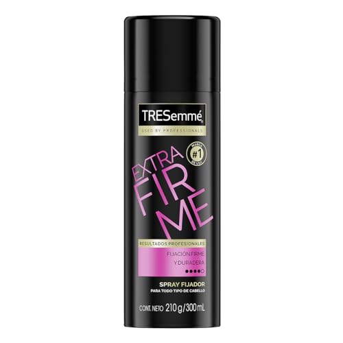 Fijadores Y Modeladores, Drugstore TRESemmé Spray para Cabello Extra Firme, ideal para todo tipo de cabello, manteniéndolo estilizado durante todo el día 300 ml
