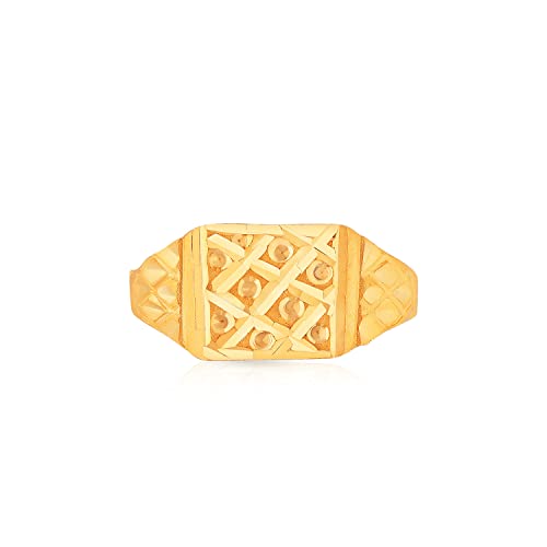 Image of Malabar Gold & Diamonds BIS hallmarked (916) 22k Yellow Gold Ring for Kids,Cocktail Ring FRNOB17505