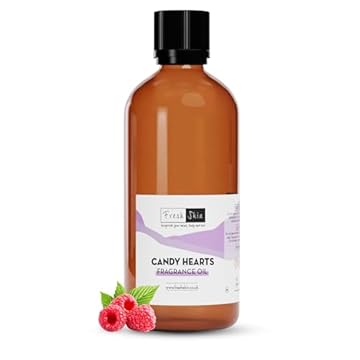Freshskin Beauty LTD | 100ml Candy Hearts Fragrance Oil - Candles, Bath Bombs, Soap Making, Reed Diffusers & Wax Melts - Cosmetic Grade - Vegan Friendly - A Rich, Complex, & Long Lasting Scent!