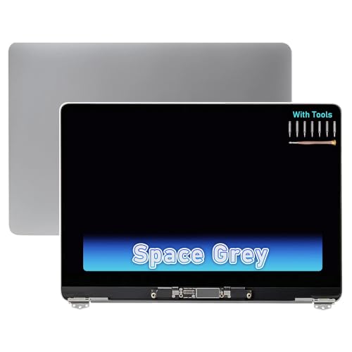 Image of Screen Replacement for MacBook Air M1 2020 A2337 EMC 3598 MGN63 MGN93 MGND3 MGN73 MGNA3 MGNE3 661-16807 661-16806 661-16808 Retina Full LCD Display Assembly 13.3 inch 2560x1600 (Space Gray)