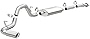MagnaFlow Cat-Back Performance Exhaust System 19018 - Street Series, Stainless Steel 3in Main Piping, Single Passenger Side Rear Exit, Polished Finish 4in Exhaust Tip - Truck Performance Exhaust Kit