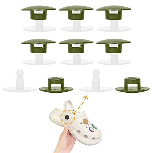 KOTESLLOE 8 PCS Croc Rivets Replacement, Croc Buttons for Shoes, Croc