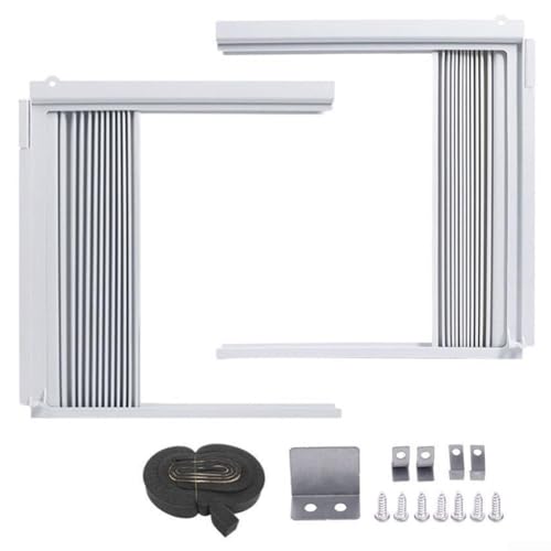 Kit de panel lateral de CA de ventana ajustable con marco de ABS y PVC sellador 2