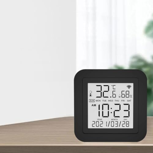 Thermomètre hygromètre numérique LCD intérieur maison compact - 4